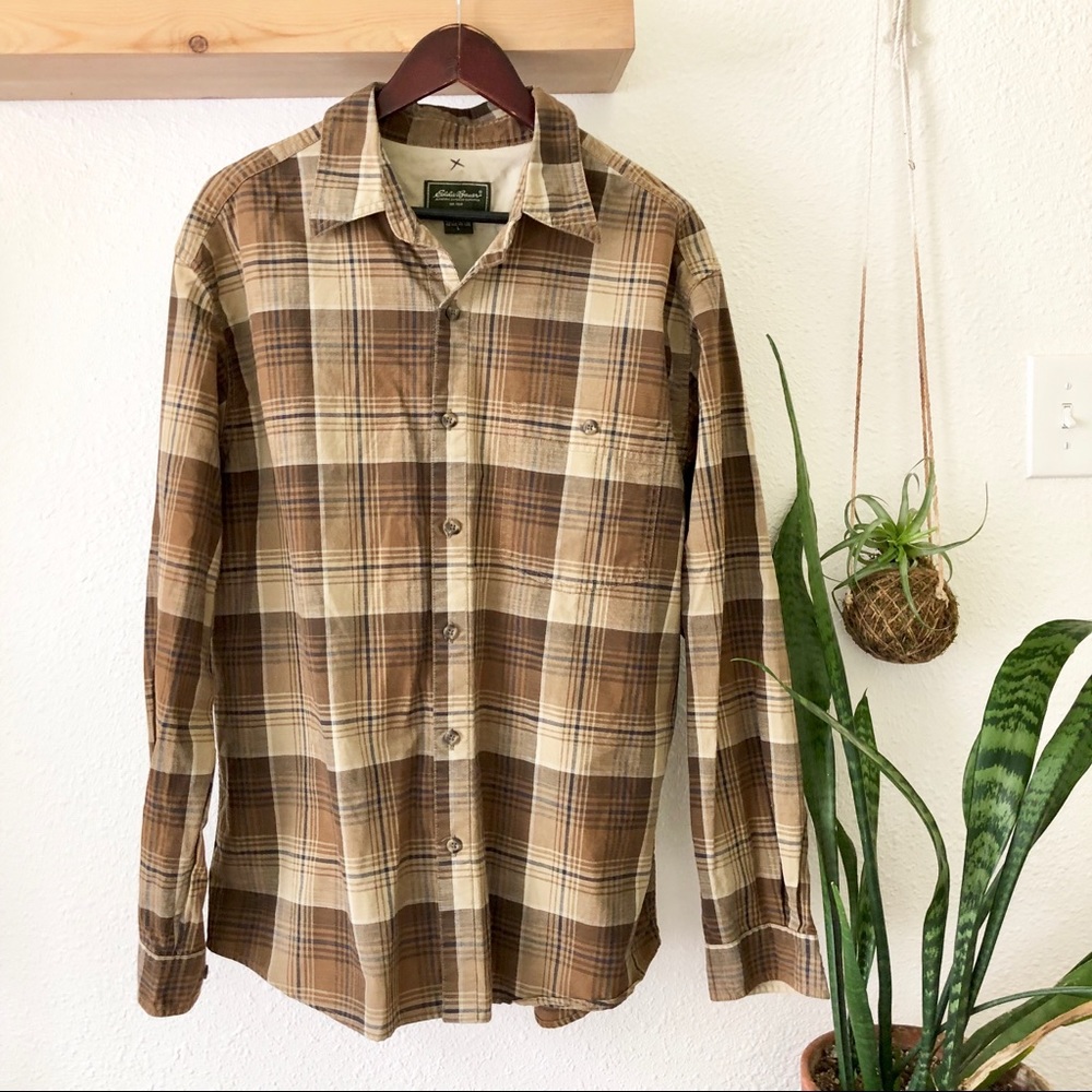 Eddie Bauer Mens plaid button down
